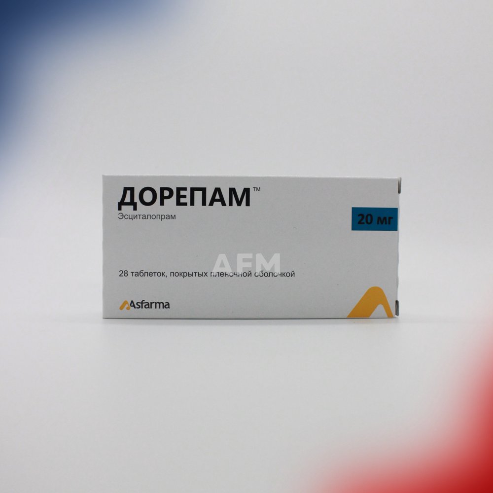 Дорепам таб.п/о 20мг №28